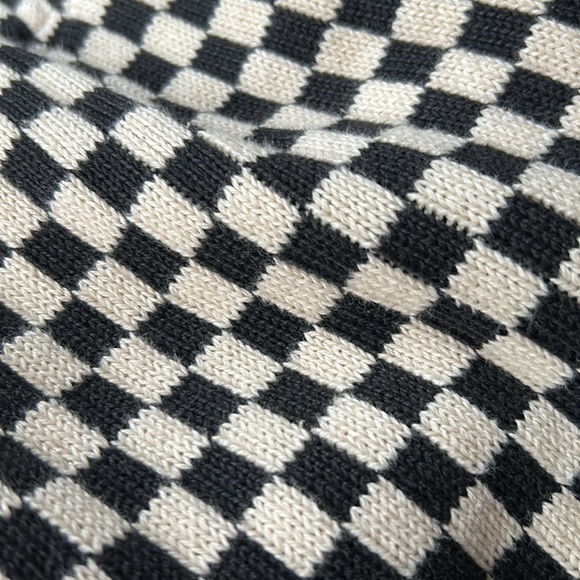 Vintage 80s-90s Houndstooth Sweater Skirt S/M - Picture 7 of 9